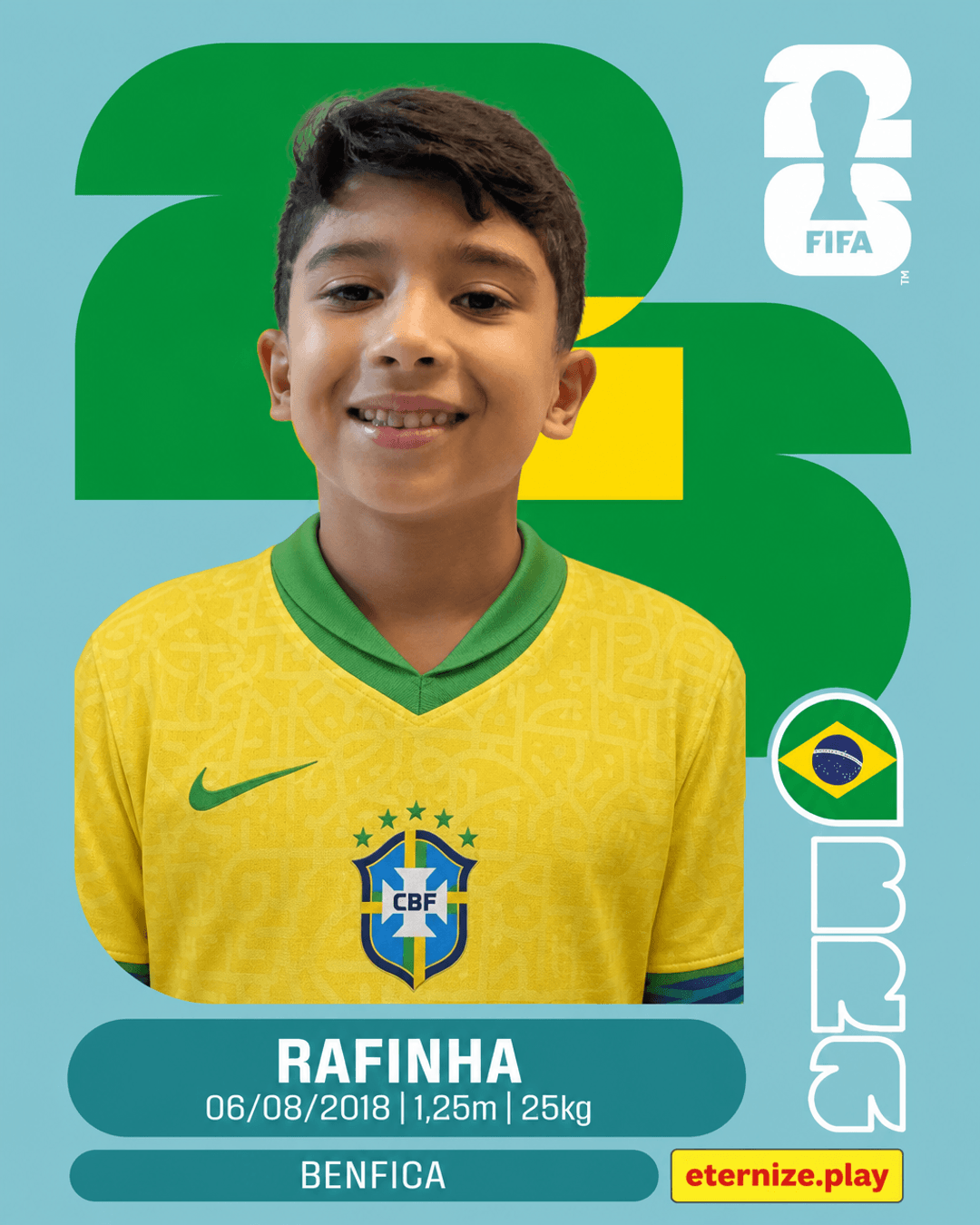 Card Figurinha da Copa — RAFINHA